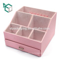 Benutzerdefinierte rosa starren Samt Karton Display-Box